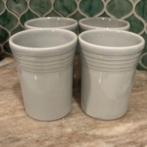 Fiesta-ware (set of 4) “Dove Grey “ juice glasses